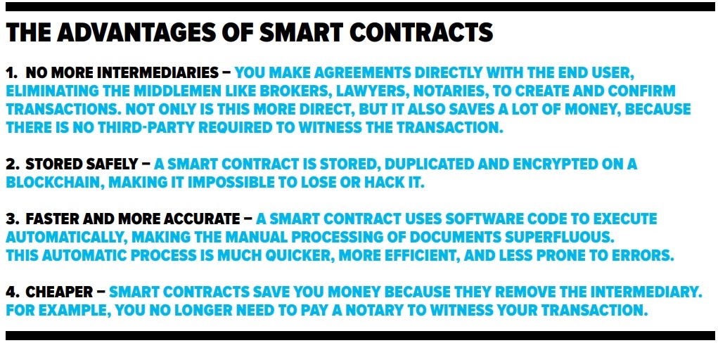 The Advantages of Smart Contracts The Advantages of Smart Contracts