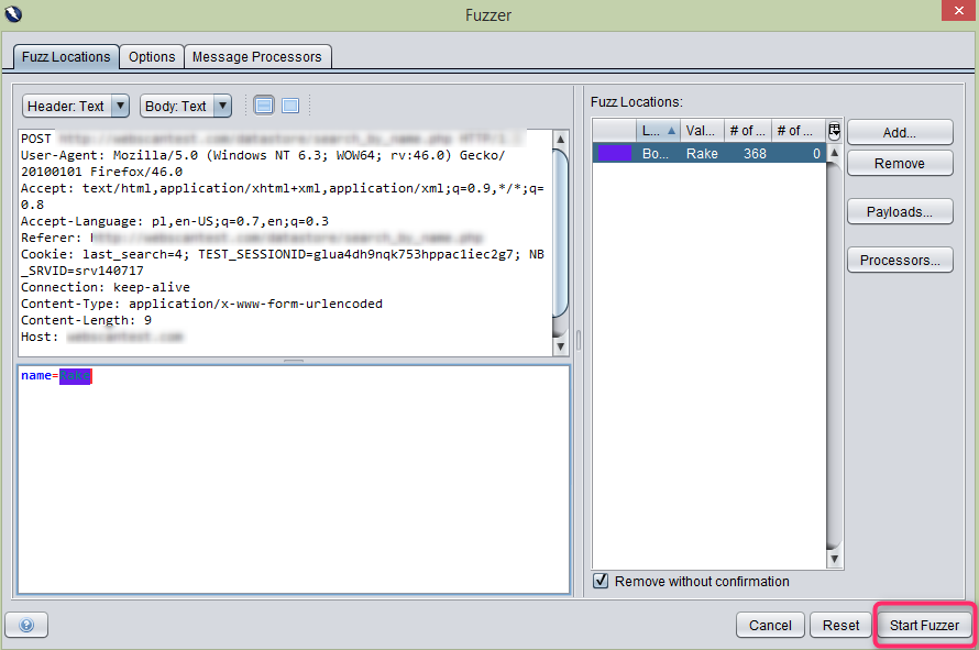 Start Fuzzer