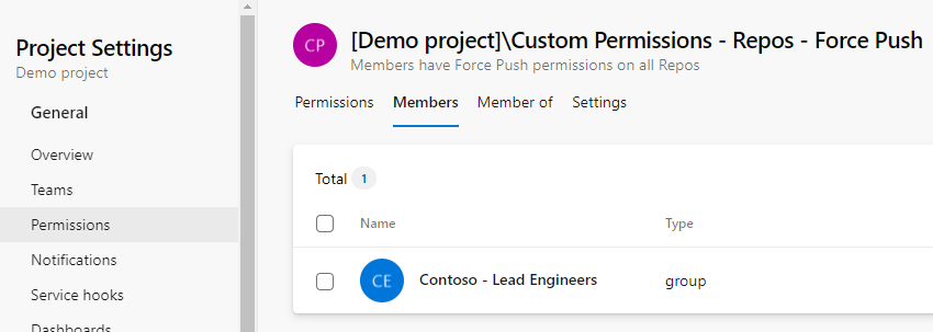 Create a Project-level group