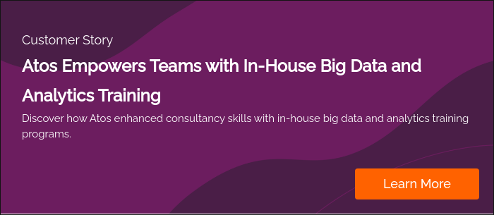 Customer Story Atos Empowers Teams with In-House Big Data and Analytics Training Discover how Atos enhanced consultancy skills with in-house big data and analytics training programs.   
