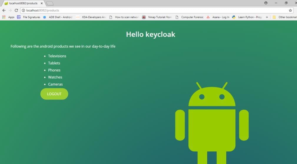 redirected to the application