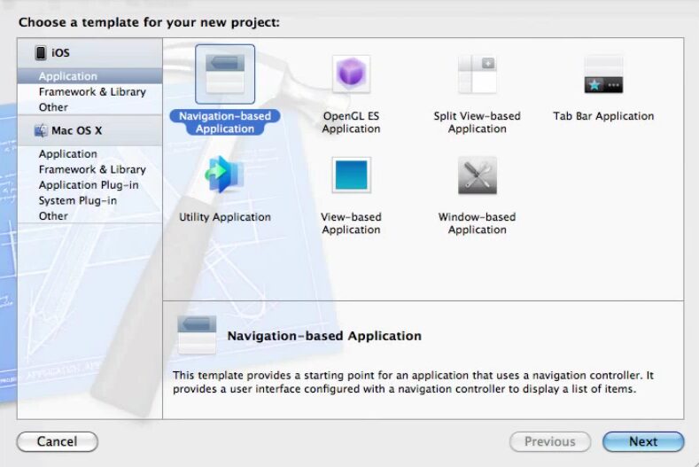 select New Project Template
